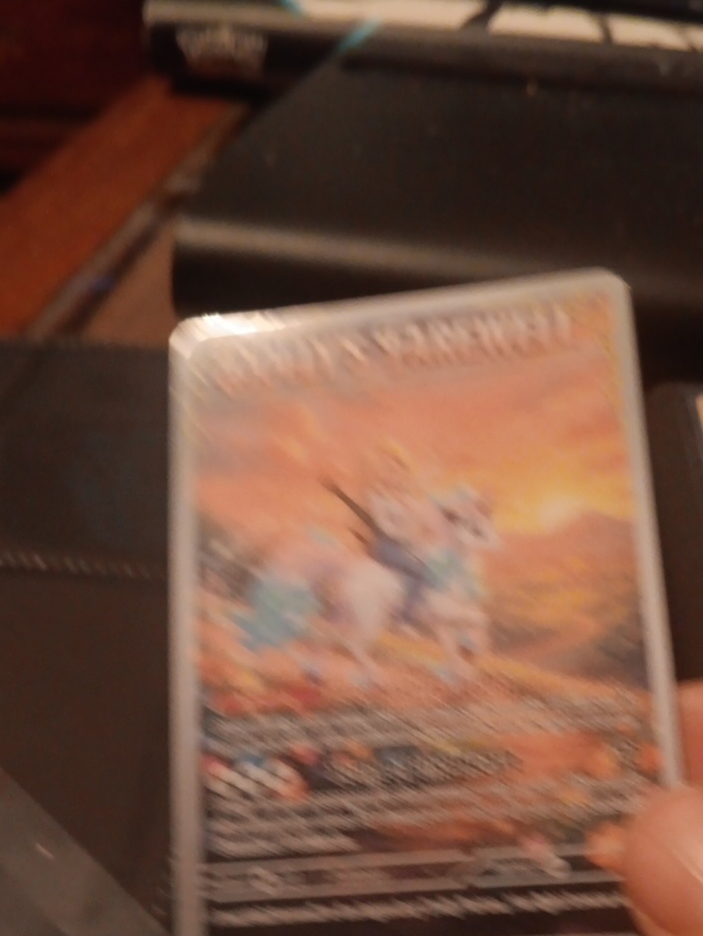 Fantasy Trading Card - Orange Artwork (Brand Unknown)